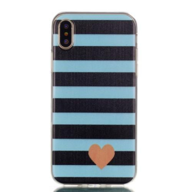 Zselés tok iPhone X készülékhez - csíkok
