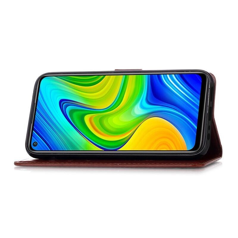 Álom PU bőr pénztárca tok Xiaomi Mi 11 - barna