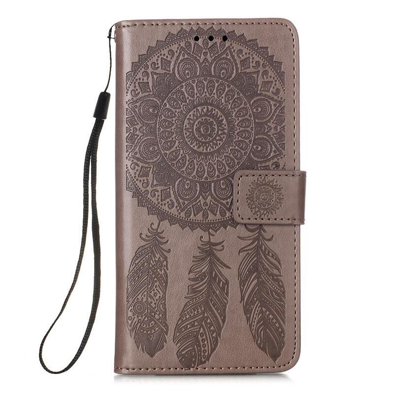 Álom PU bőr pénztárca tok Xiaomi Mi 11 - szürke