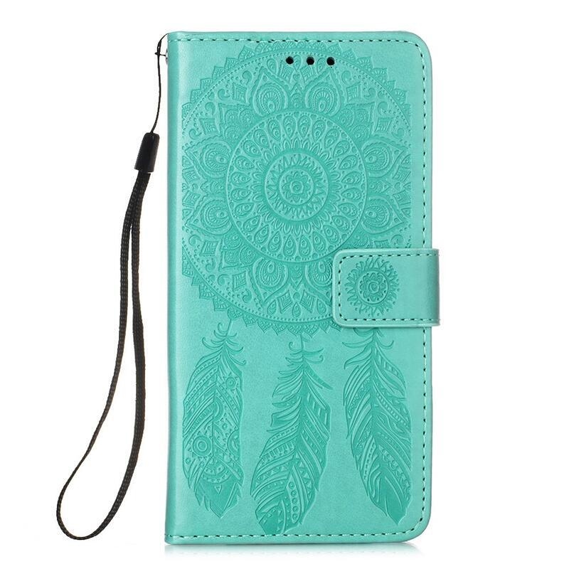 Álom PU bőr pénztárca tok Xiaomi Mi 11 - zöld