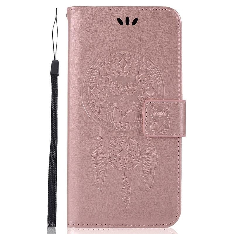 Álom PU bőr pénztárca tok Xiaomi Poco M4 Pro 4G - rózsaarany