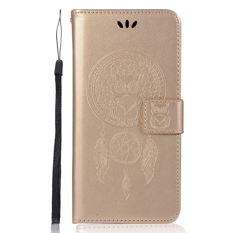 Álom PU bőr pénztárca tok Xiaomi Poco M4 Pro 5G/Redmi Note 11S 5G - arany színben
