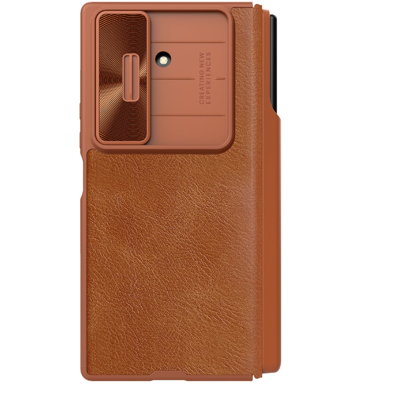 Nillkin Qin Book PRO tolltartó tok Samsung Galaxy Z Fold 7 barna barna