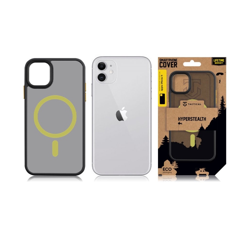 Tactical MagForce Hyperstealth 2.0 borító iPhone 11 készülékhez Fekete/sárga