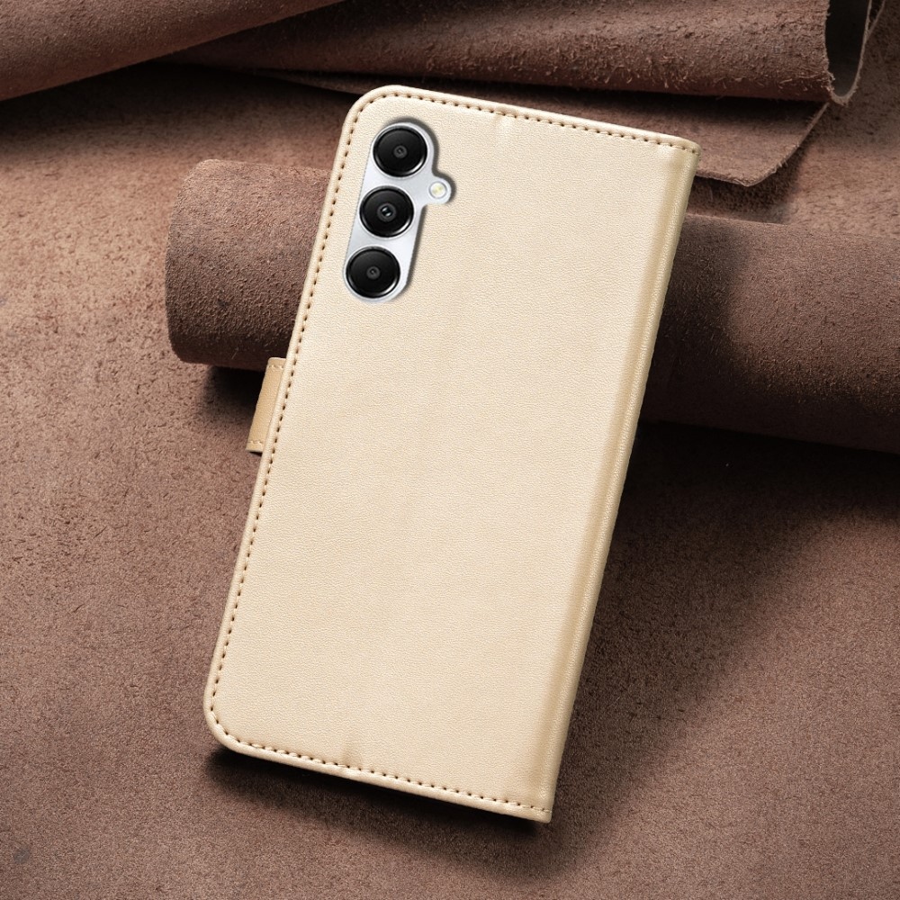 Clover könyv tok Samsung Galaxy A56 5G-hez - arany színű