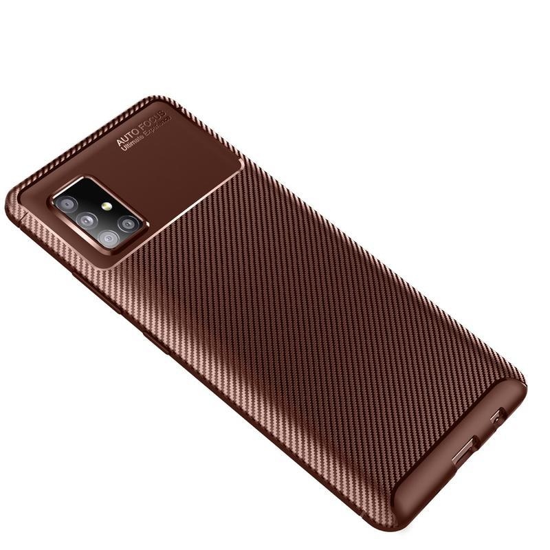 Cseppálló zselés tok Samsung Galaxy A51 5G - barna