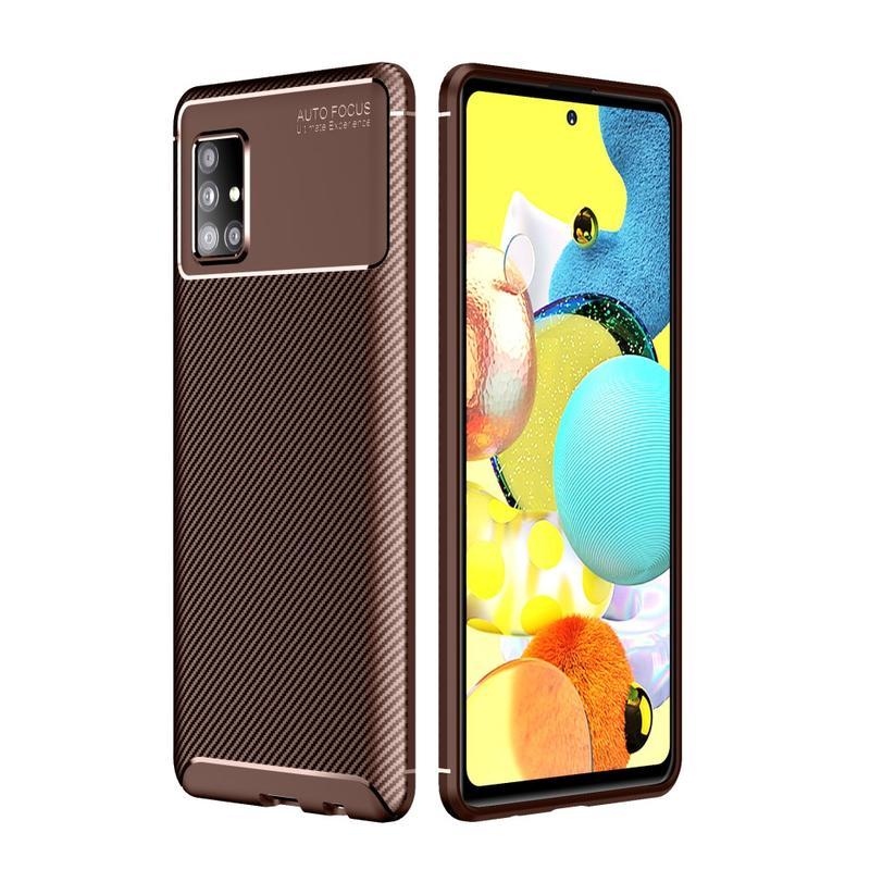 Cseppálló zselés tok Samsung Galaxy A51 5G - barna