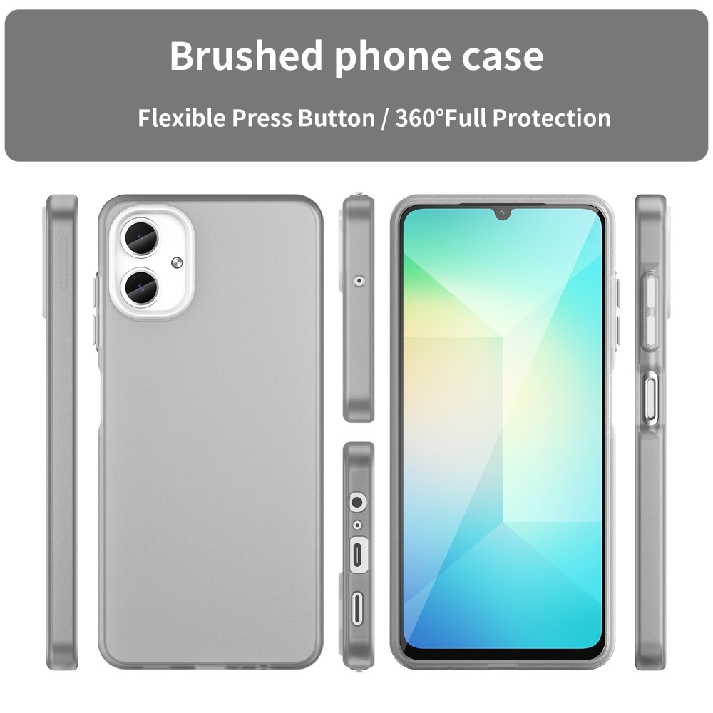 Candys matt zselés tok Samsung Galaxy A06 4G készülékhez - fehér