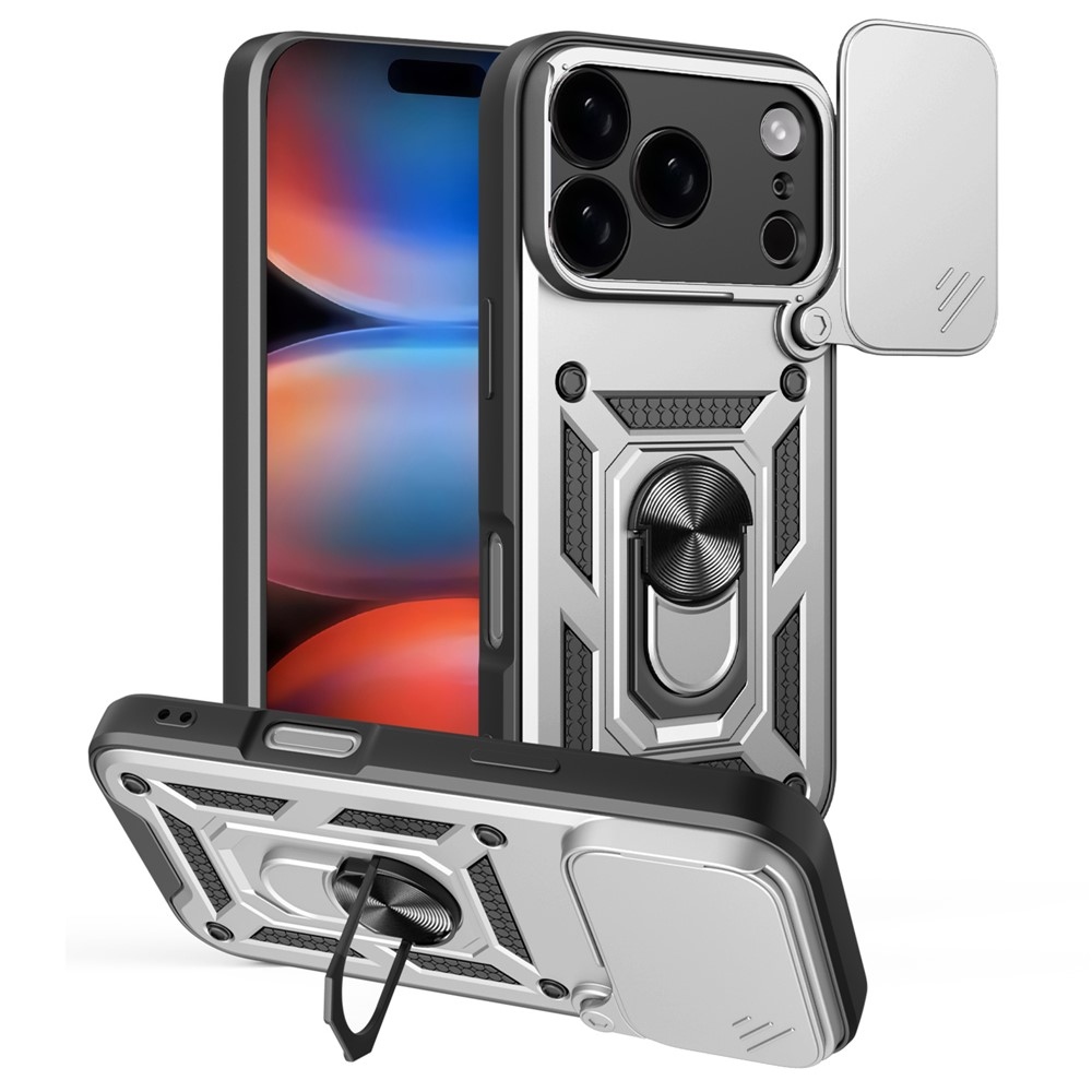 Ring tartós borító iPhone 17 Pro készülékhez - ezüst