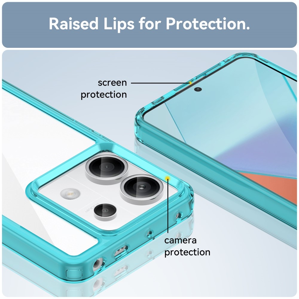 Gél tok rögzített hátlappal Xiaomi Redmi Note 13 Pro 5G/Poco X6 5G - világoskék