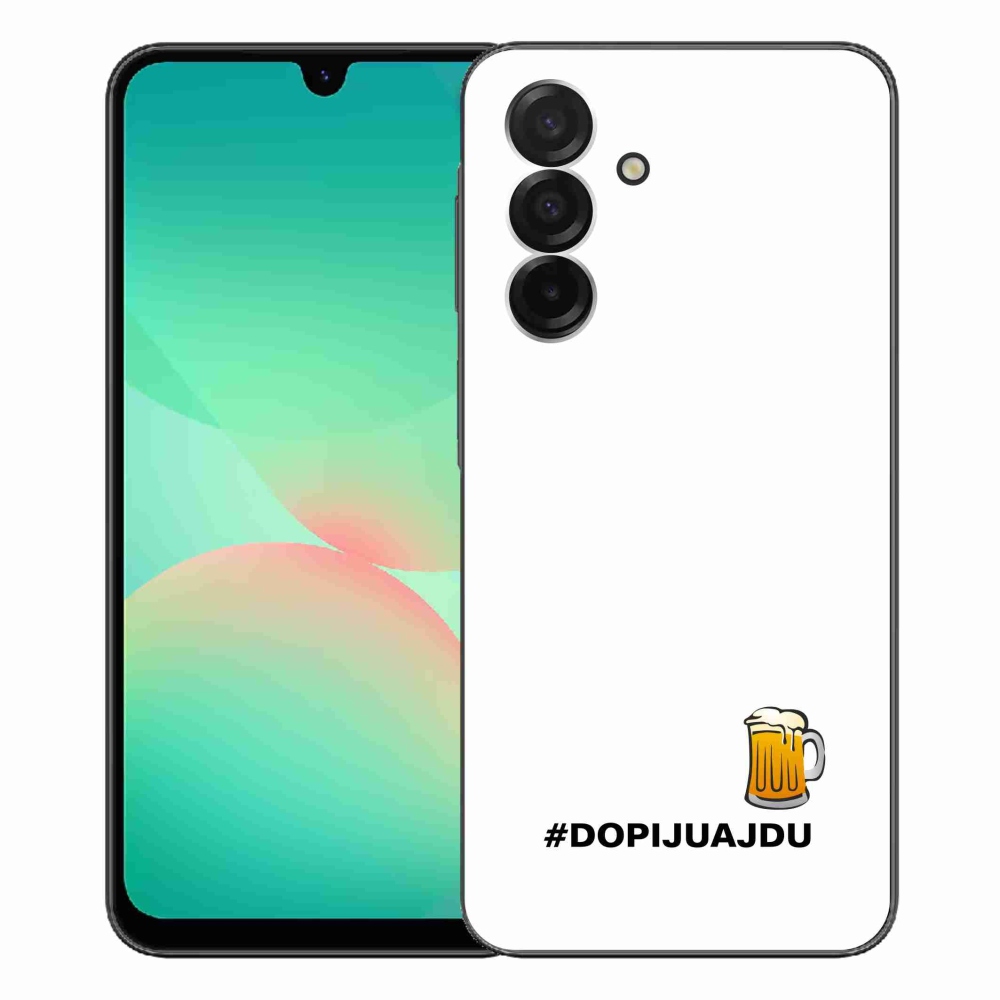 Gél borító mmCase Samsung Galaxy A26 5G - sör motívum 1 fehér háttér