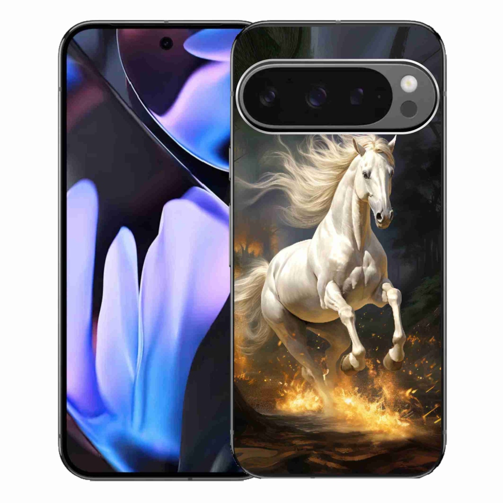 Gél borítás mmCase a Google Pixel 9 Pro XL-hez - Fehér ló 2