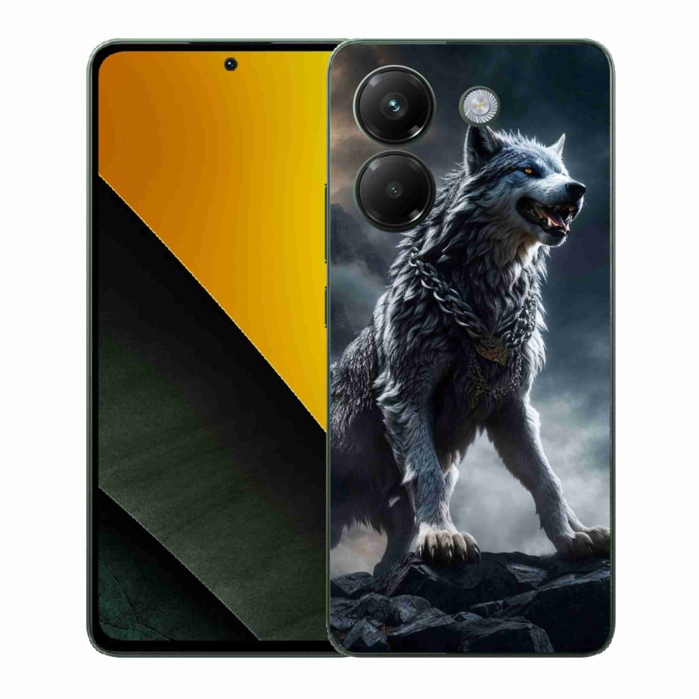 Gél borítás mmCase a Xiaomi Poco M7 Pro 5G-hez - farkas 1