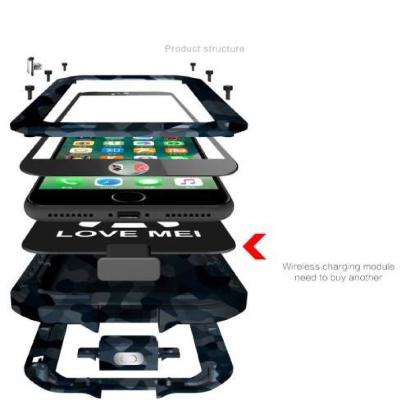 DutyExtra tartós hibrid tok iPhone 7 Plus és 8 Plus készülékhez - dzsungel