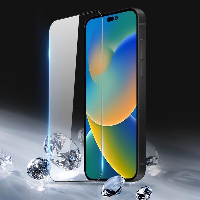DUX teljes képernyő edzett üveg iPhone 14 Pro Max 6.7 készülékhez