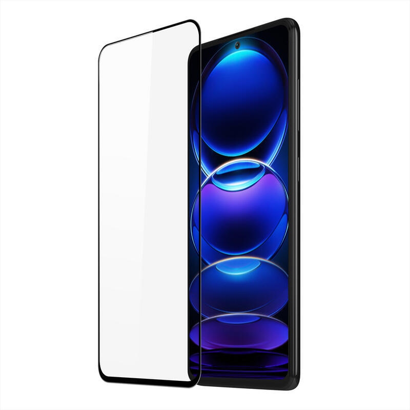 DUX teljes képernyő edzett üveg Xiaomi Redmi Note 12 4G - fekete