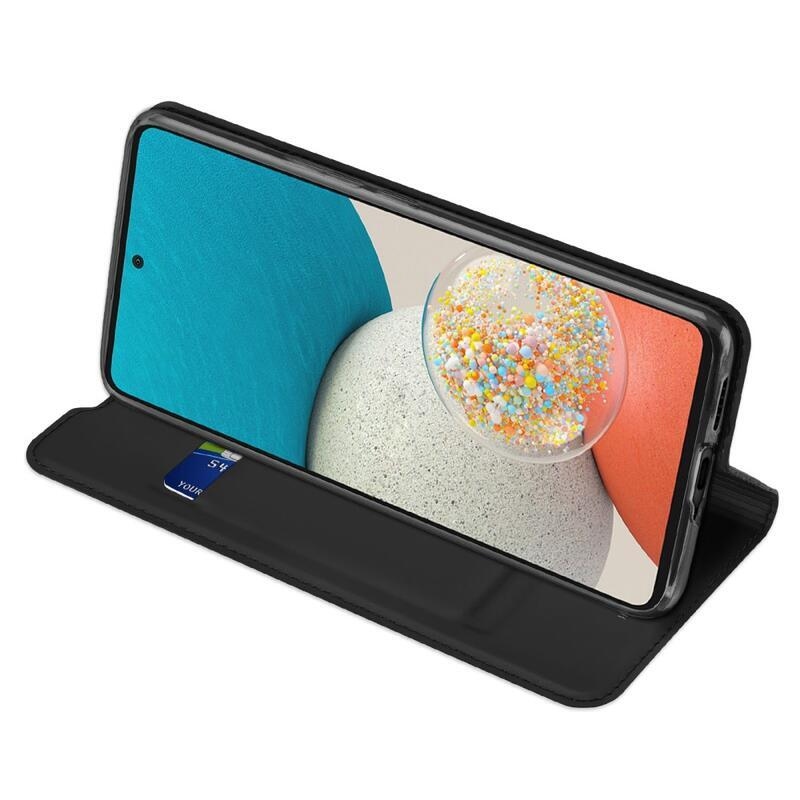 DUX elegáns pénztárca tok Samsung Galaxy A53 5G készülékhez - fekete