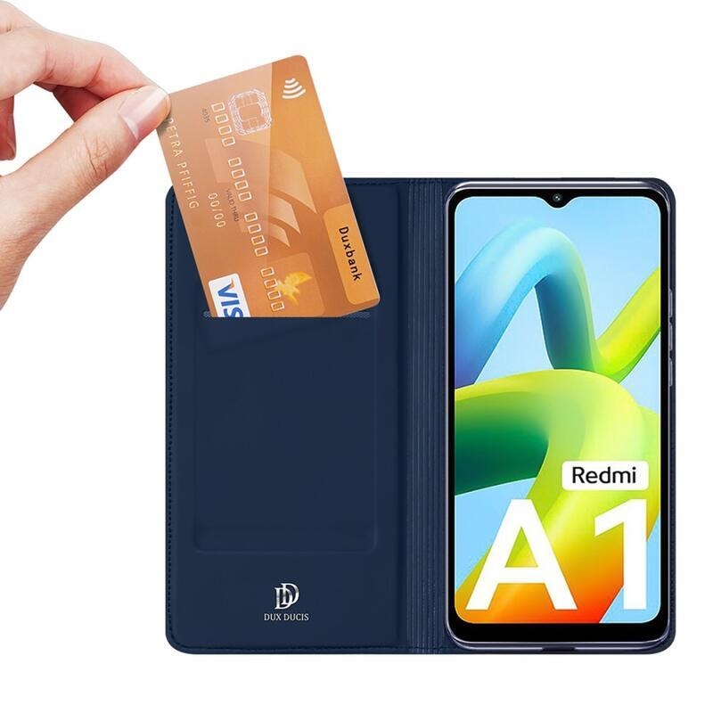 DUX elegáns mobiltáska Xiaomi Redmi A1/Redmi A2 - sötétkék