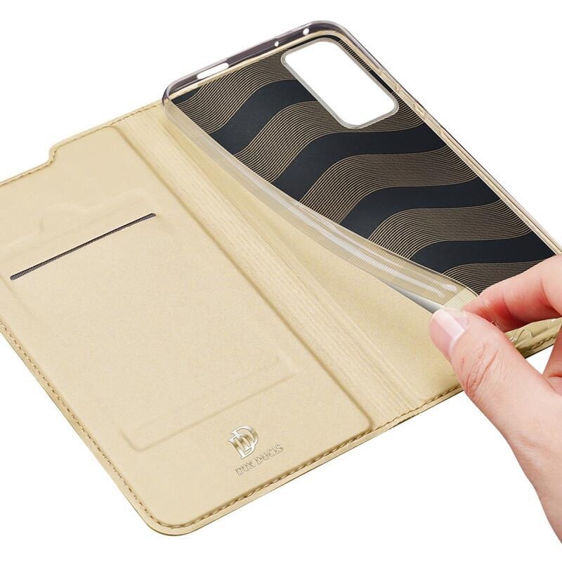 DUX elegáns PU bőr tok a Xiaomi 12/12X készülékhez - arany színben
