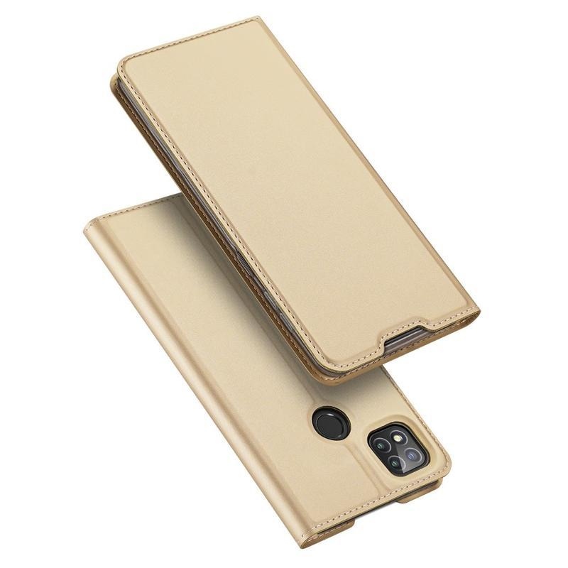 DUX elegáns PU bőr tok Xiaomi Redmi 9C - arany színű