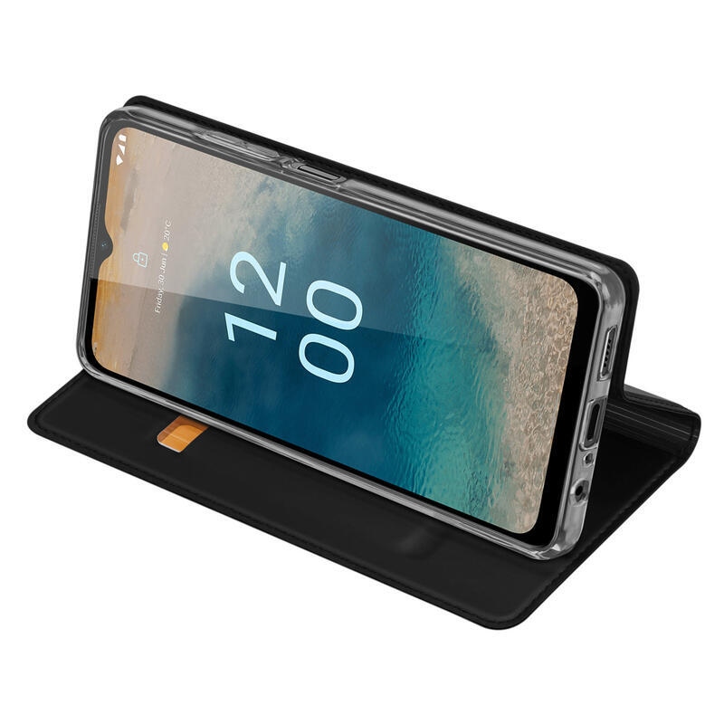 DUX könyvtáska Nokia G22 készülékhez - fekete