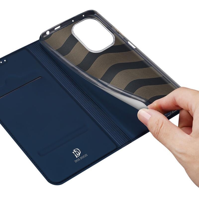 DUX könyvtáska Xiaomi Poco F5-hez - sötétkék