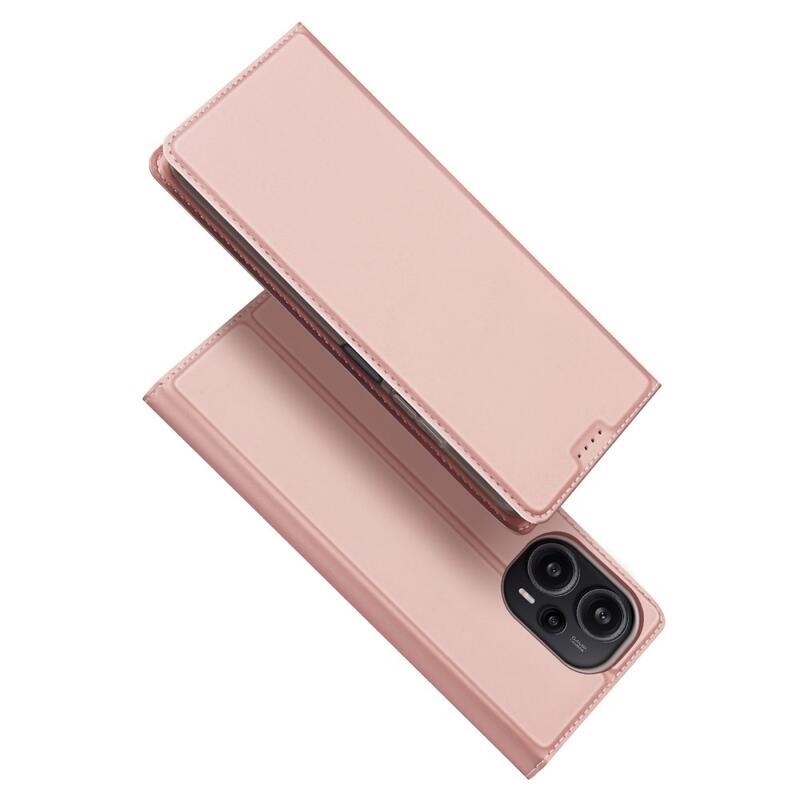 DUX könyvtáska Xiaomi Poco F5-hez - rózsaarany