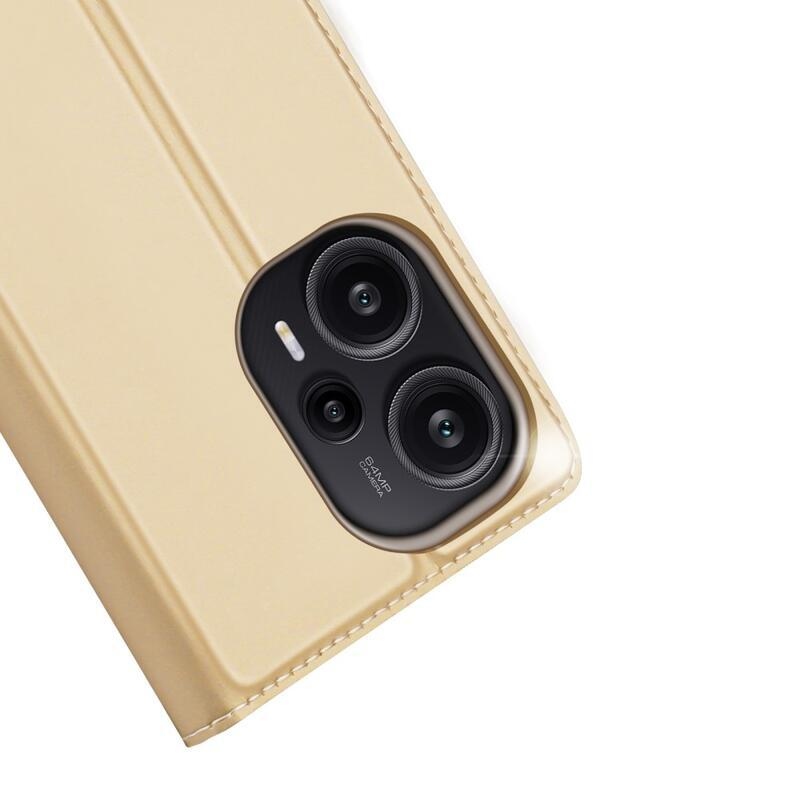 DUX könyv tok Xiaomi Poco F5-hez - arany színű