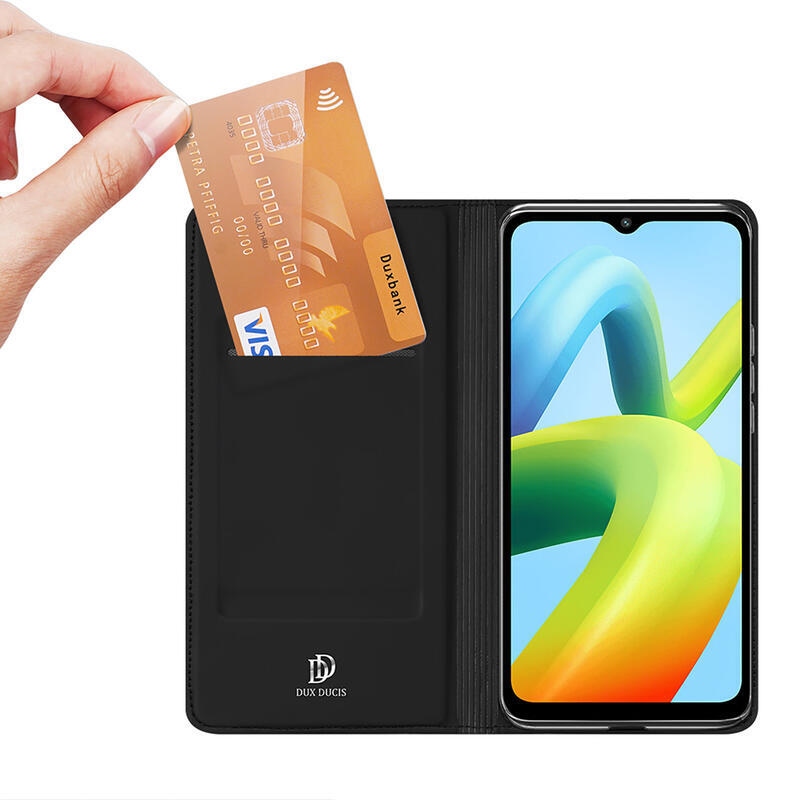 DUX könyvtáska Xiaomi Redmi A1+/A2+ készülékhez - fekete