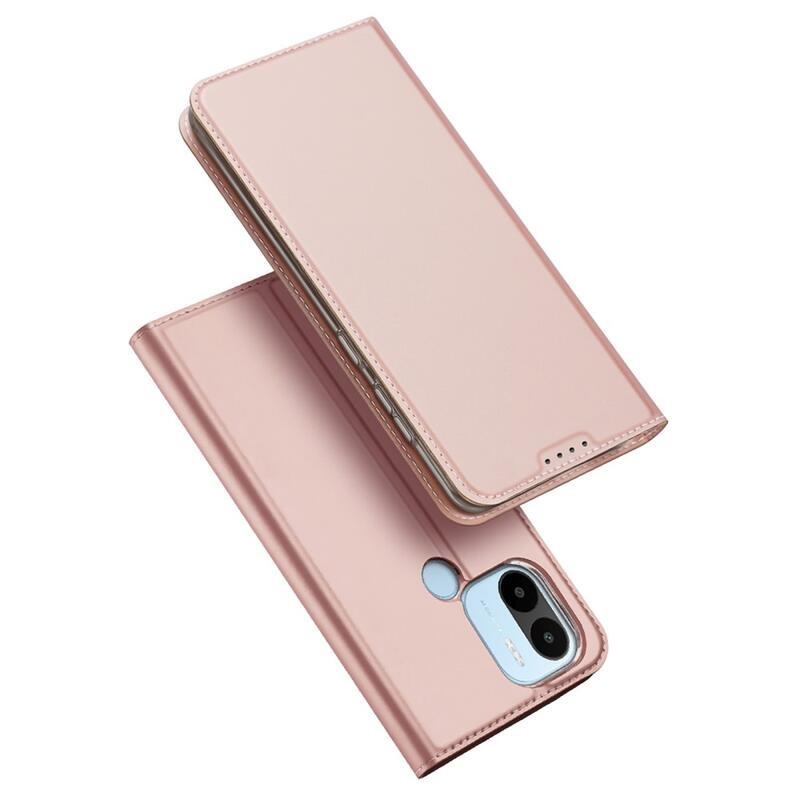 DUX könyv tok Xiaomi Redmi A1+/A2+ készülékhez - rózsaarany színben