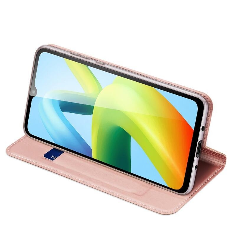 DUX könyv tok Xiaomi Redmi A1+/A2+ készülékhez - rózsaarany színben