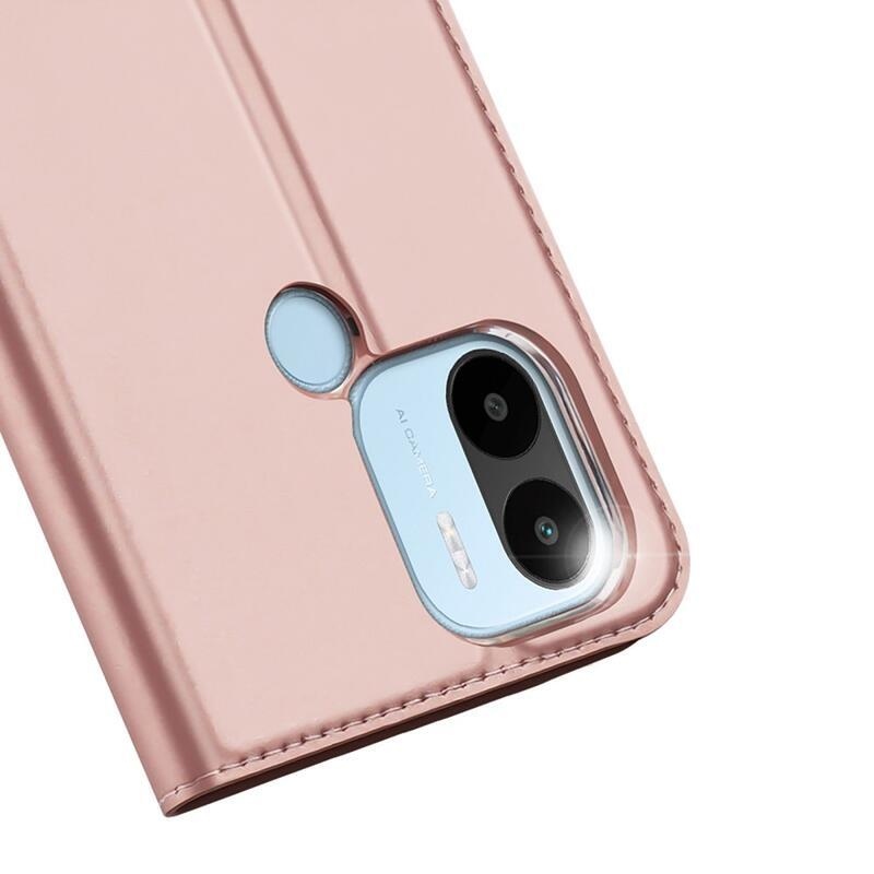 DUX könyv tok Xiaomi Redmi A1+/A2+ készülékhez - rózsaarany színben