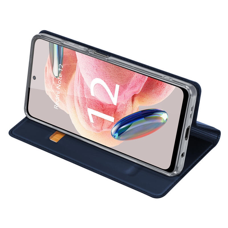 DUX könyvtáska Xiaomi Redmi Note 12 4G - sötétkék