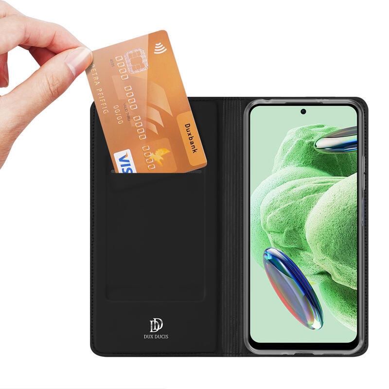 DUX könyvtáska Xiaomi Redmi Note 12 Pro+ 5G - fekete