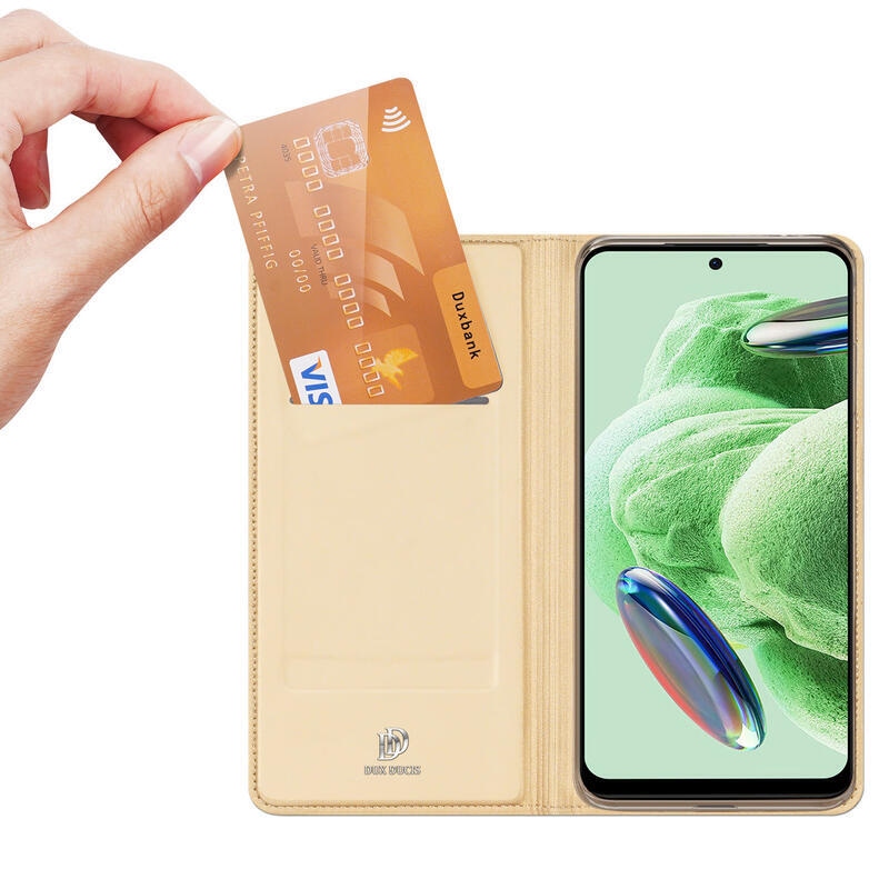 DUX könyv tok Xiaomi Redmi Note 12 Pro+ 5G - arany színű