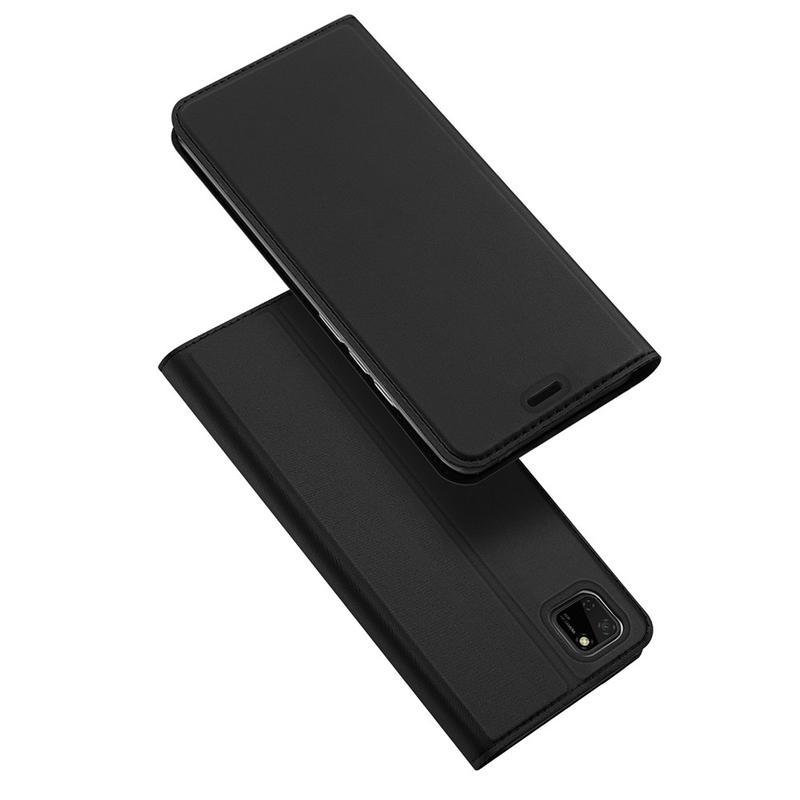 DUX PU bőr tok a Huawei Y5p/Honor 9S számára - fekete színben