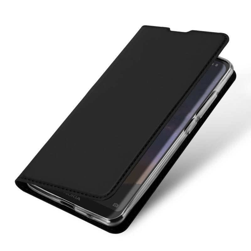DUX PU bőr mobiltáska Nokia 2.2 - fekete
