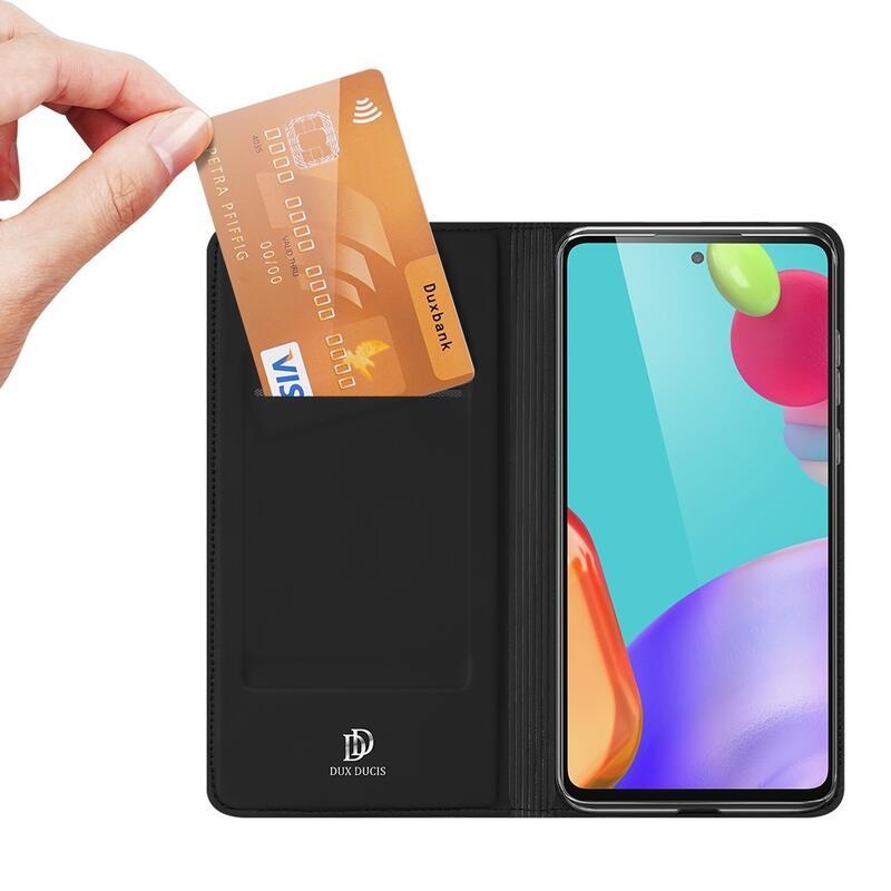 DUX PU bőr tok Samsung Galaxy A52 5G/4G/A52s 5G - fekete