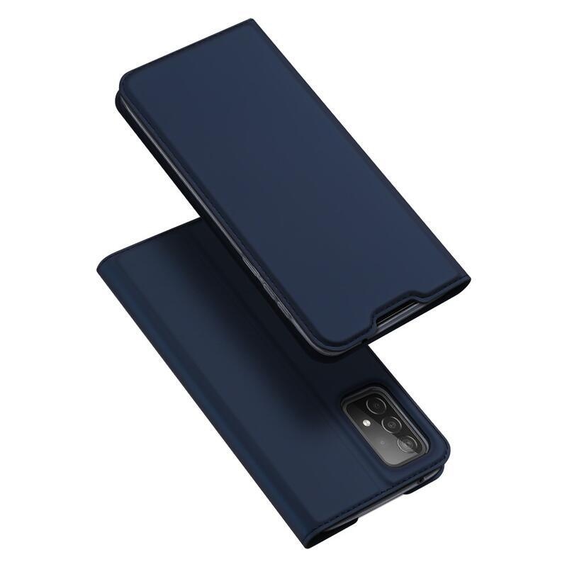DUX PU bőr tok Samsung Galaxy A52 5G/4G/A52s 5G - sötétkék