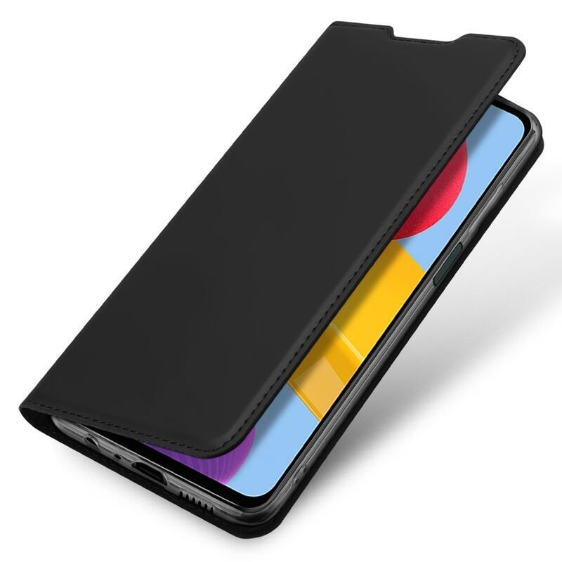 DUX PU bőr tok Samsung Galaxy M13 4G készülékhez - fekete