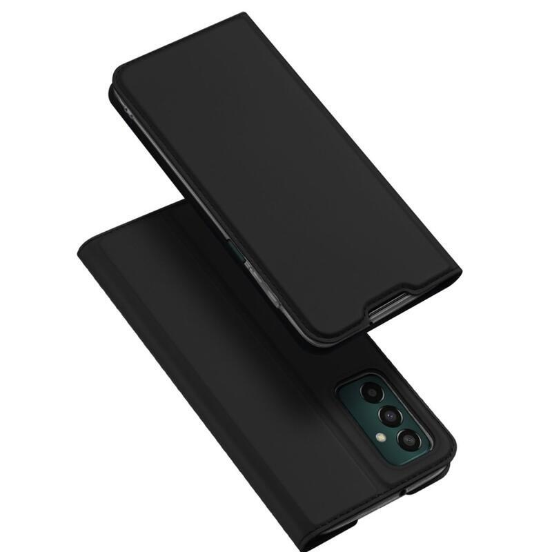 DUX PU bőr tok Samsung Galaxy M13 4G készülékhez - fekete