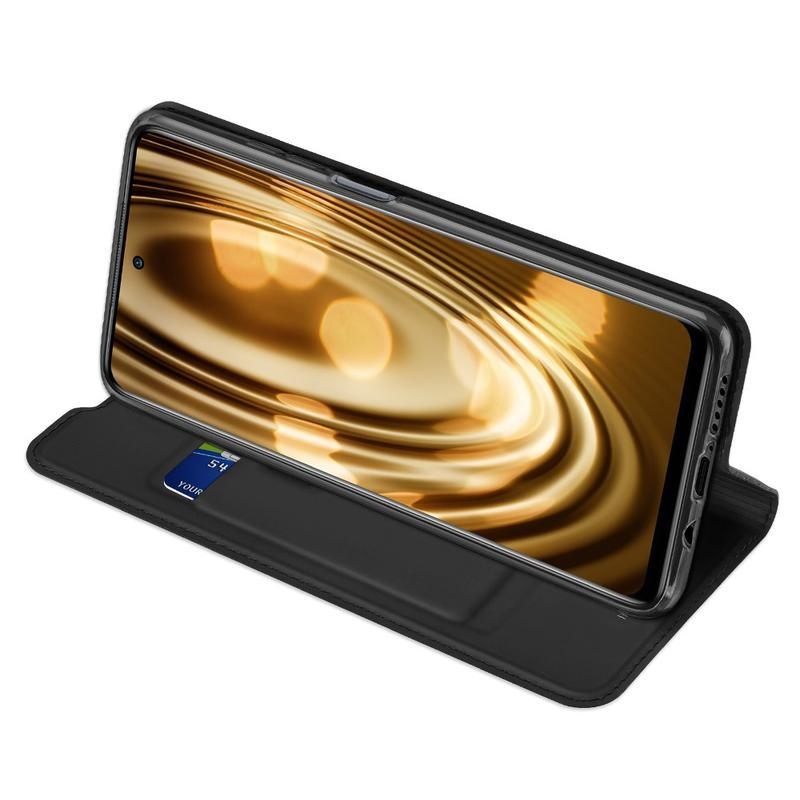 DUX PU bőr tok a Xiaomi Mi 10T Lite 5G készülékhez - fekete
