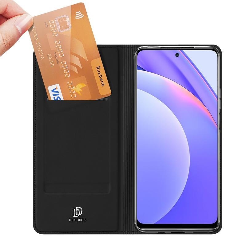 DUX PU bőr tok a Xiaomi Mi 10T Lite 5G készülékhez - fekete