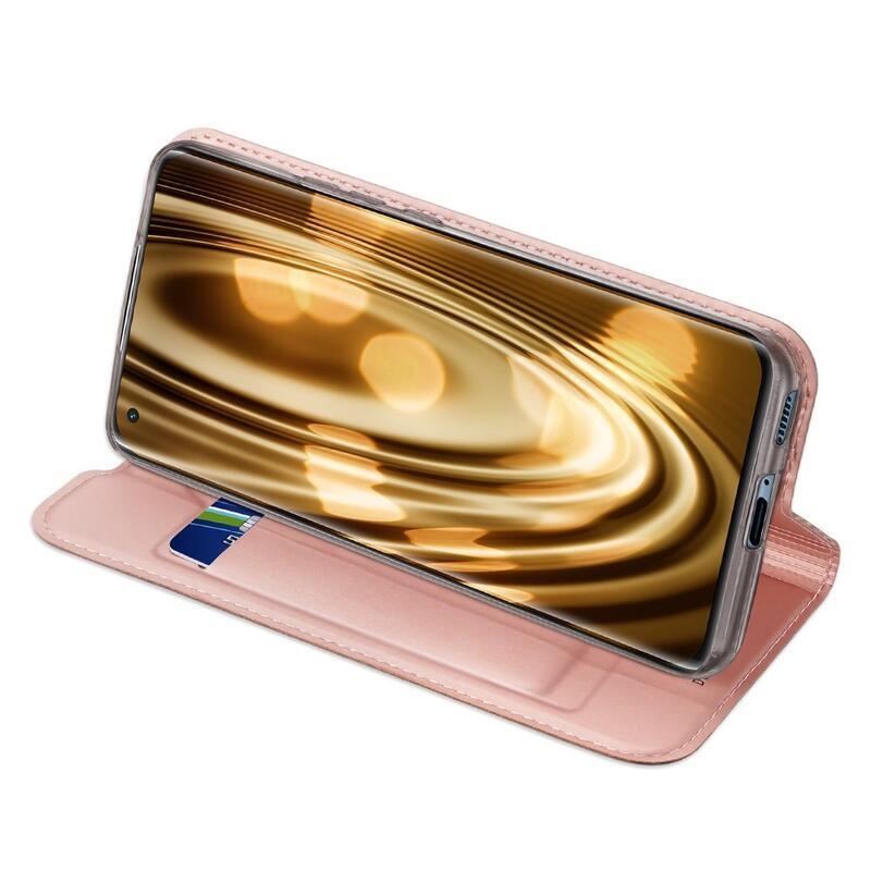 DUX PU bőr tok a Xiaomi Mi 11-hez - rózsaszín