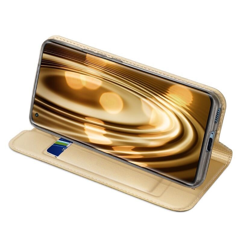 DUX PU bőr tok a Xiaomi Mi 11 készülékhez - arany színben