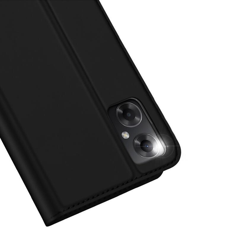 DUX PU bőr tok a Xiaomi Poco M4 5G készülékhez - fekete