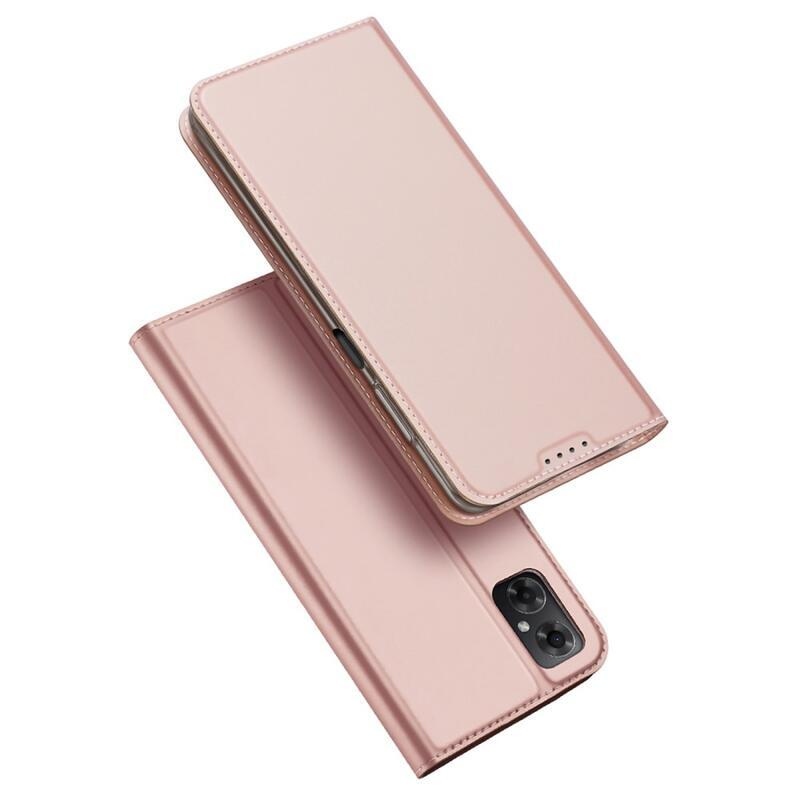 DUX PU bőr tok Xiaomi Poco M4 5G - rózsaarany színben