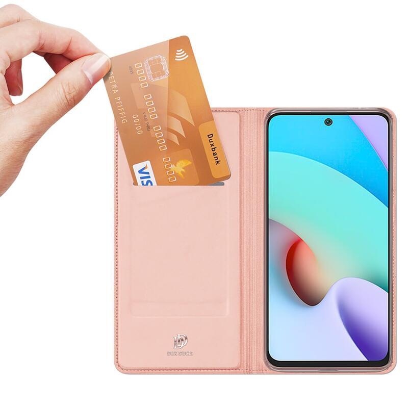 DUX PU bőr tok Xiaomi Redmi 10/Redmi 10 (2022) - rózsaszínű