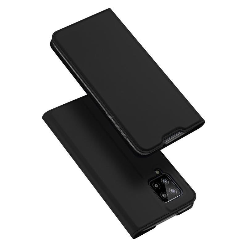 DUX PU bőr tok Samsung Galaxy A42 5G - fekete színű