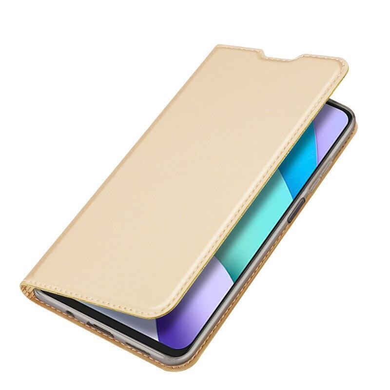 DUX PU bőr tok a Xiaomi Redmi Note 11 4G/Note 11S 4G készülékhez - arany színű